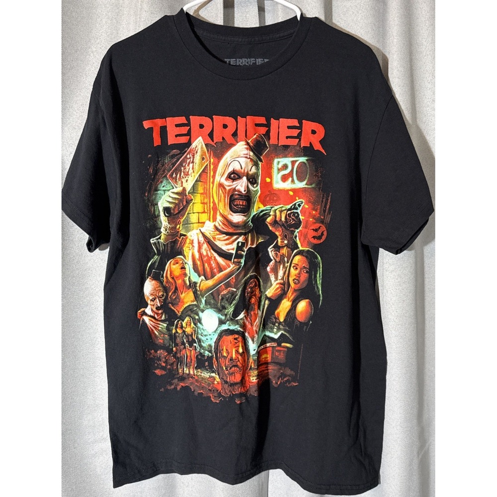 Terror Threads Terrifier Art the Clown Horror Graphic T-Shirt Spencer's Black L